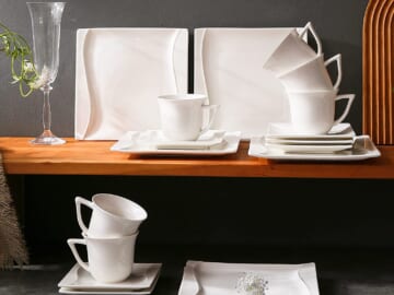 18-Piece White Dinnerware Set $26 After Code (Reg. $52) + Free Shipping – FAB Ratings! + Serves 6