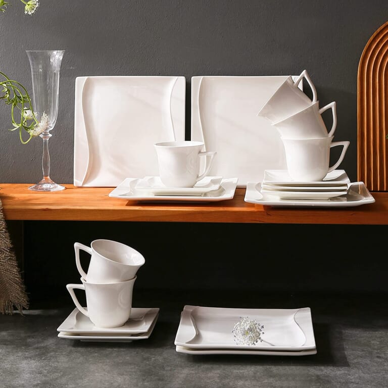 18-Piece White Dinnerware Set $26 After Code (Reg. $52) + Free Shipping – FAB Ratings! + Serves 6