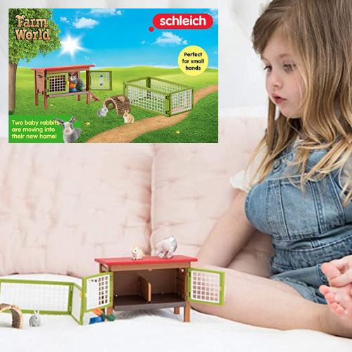 Farm World 8-Piece Rabbit Hutch Set with Rabbit Figurines $15.99 (Reg. $24.99) – FAB Gift for kids 3 years and up