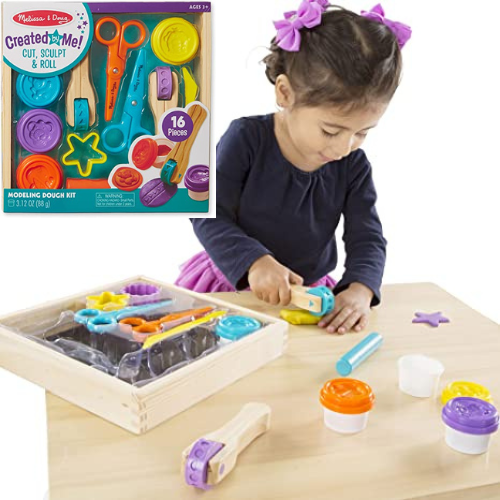 16-Piece Melissa & Doug Created by Me! Cut, Sculpt and Roll Modeling Dough Kit $12 (Reg. $24.99) – FAB Gift for kids 3 years and up