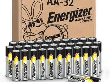 32-Count Energizer AA Alkaline Power Batteries as low as $13.91 Shipped Free (Reg. $25.98) – $0.43 each! + More Batteries!