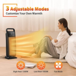 Portable Room Space Heater w/ Remote Control $28 After Code (Reg. $90) + Free Shipping