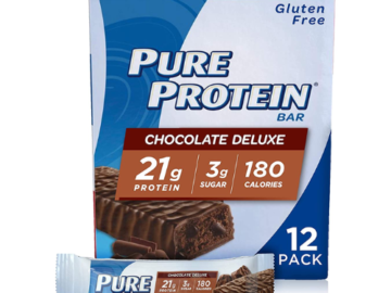 12-Count Pure Protein Chocolate Deluxe Bars as low as $9.79 After Coupon (Reg. $20.22) + Free Shipping! 82¢/ 1.76 Oz Bar! + MORE