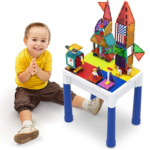 PicassoTiles 316 Pieces Magnetic Brick Tile and Building Brick Block Activity Play Table Set $34.99 After Coupon (Reg. $70) + Free Shipping