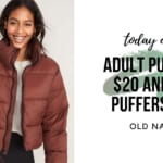 Old Navy | Adult Puffers $20 & Kid Puffers $12 – Today Only