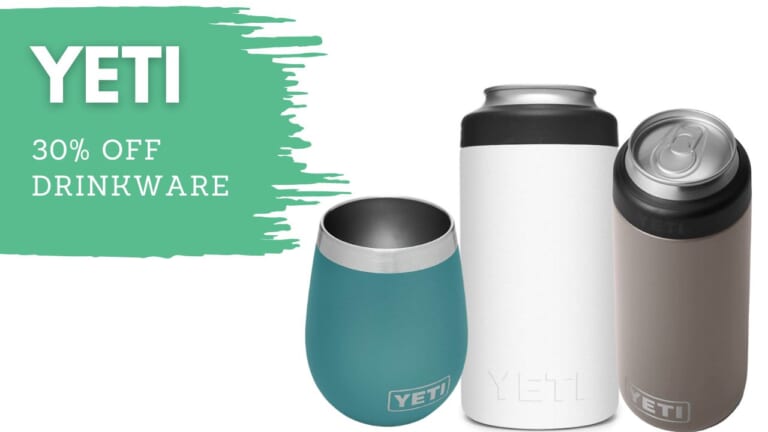 30% off YETI Drinkware on Amazon