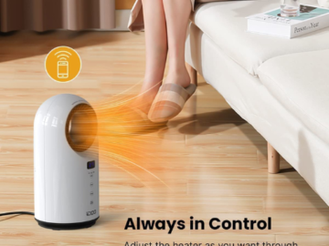 Today Only! Electric Space Heater for Indoor Use with Remote $47.99 Shipped Free (Reg. $89.99) – FAB Ratings! 1.3K 4.2/5 Stars!