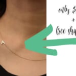 Sideways Initial Necklace $8.99 Shipped (Reg. $25)