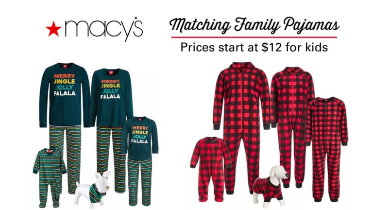 Macy’s | Matching Family Pajamas From $12