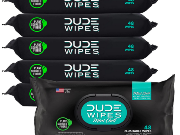 DUDE Wipes Flushable Wipes, 6 Pack only $9.91 shipped!