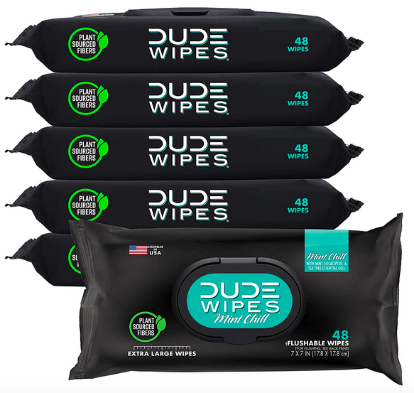 DUDE Wipes Flushable Wipes, 6 Pack only $9.91 shipped!