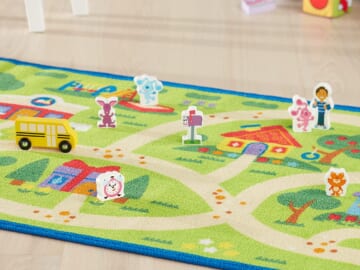 Melissa & Doug Blue’s Clues & You! Blue’s Neighborhood Activity Rug with Wooden Play Figures $7.44 (Reg. $38)