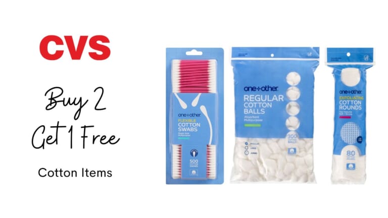 CVS | Buy 2 Get 1 Free Cotton Items