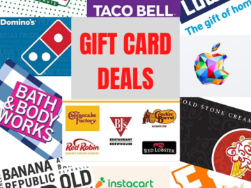 Save on Gift Cards from Apple, Gap, Old Navy, Lowe’s, Instacart, Fandango and more!