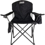 Coleman Camp Chair with 4-Can Built-In Cooler (Black) $20.99 (Reg. $34.99) – Strong steel frame supports up to 325 pounds!