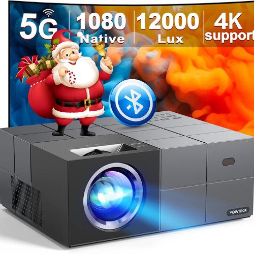 Today Only! Native 1080P 5G WiFi Bluetooth Projector 4K Support $149.99 After Coupon (Reg. $399.99) + Free Shipping + FAB Ratings!