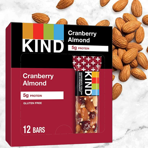 24 Count KIND Nut Bars, Cranberry Almond, 1.4 Oz $16.58 (Reg. $28.44) – 69¢/Bar!