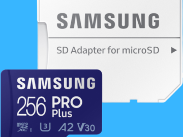 Samsung Pro Plus 256 GB Micro SD Card with Adapter $22.99 (Reg. $38)