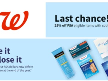 Walgreens | 25% Off FSA-Eligible Items