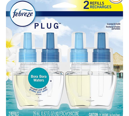 2-Count Febreze Odor-Eliminating Fade Defy Plug Air Freshener Refill, Bora Bora, .87 fl. oz. $7.20 After Coupon (Reg. $11) – 22K+ FAB Ratings! – $3.60/Refill