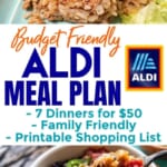 Free Printable $50 ALDI Meal Plan