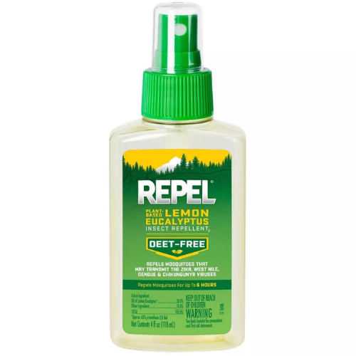 Deet-Free Lemon Eucalyptus Insect Repellent Pump Spray, 4 Oz $3.49 – Repels Mosquitos For Up To 6 Hours!