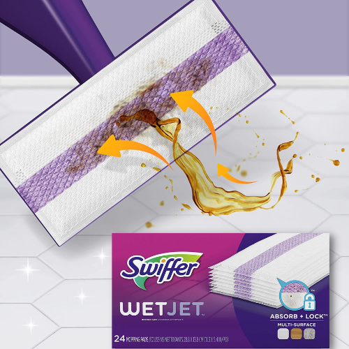 24-Count Swiffer WetJet Multi-Surface Floor Cleaner Mop Pad Refill as low as $8.19 After Coupon (Reg. $15) + Free Shipping! 34¢/Pad