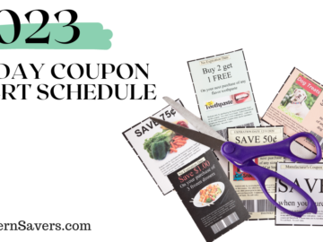 2023 Sunday Coupon Insert Schedule