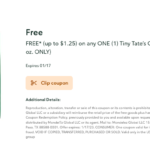 New Publix Digital Coupon | FREE Tiny Tate’s Chocolate Chip Cookies