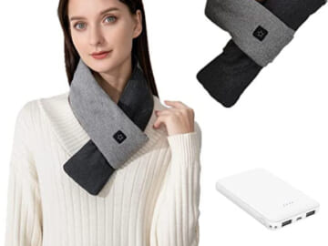 Today Only! Rechargeable Heated Scarf for Women $24 After Code (Reg. $40) + Free Shipping – 3 Heat Levels