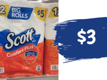 $3 Scott ComfortPlus Bath Tissue at Walgreens