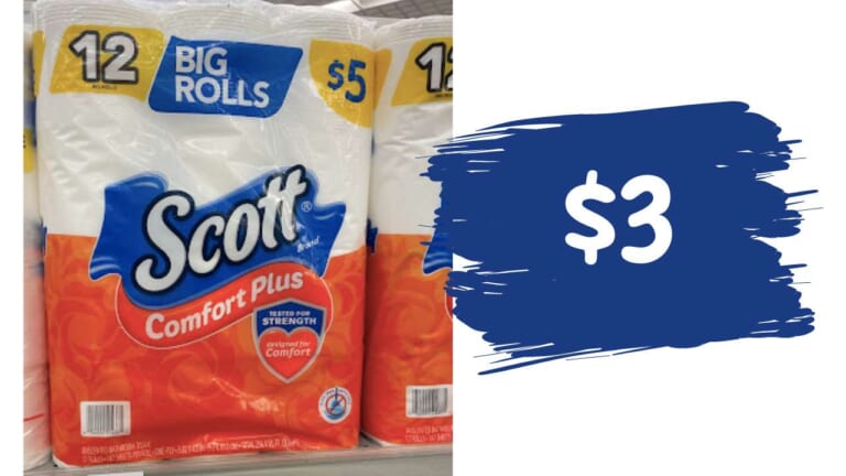 $3 Scott ComfortPlus Bath Tissue at Walgreens