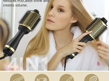 4 in 1 Hot Air Brush $35 Shipped Free (Reg. $140) – 1.5K+ FAB Ratings!