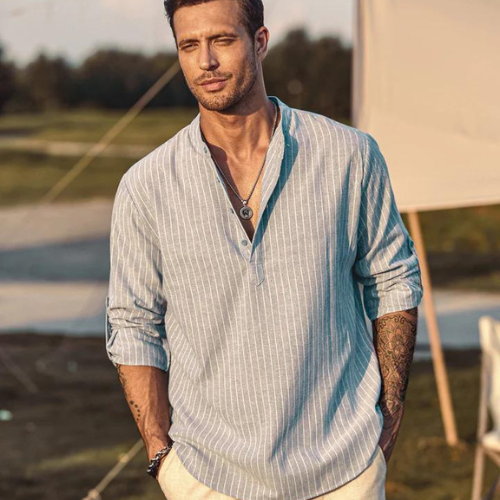 Enjoy the comfort and value of this Casual Beach Shirt For Men for only $15.60 After Code (Reg. $23.99) + Free Shipping! 2 Colors Available!