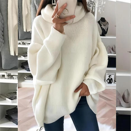 Get cozy in this Casual Loose Pullover Solid Color Turtleneck Sweater for only $16.17 After Code (Reg. $24.89) – soft fabric and is available in 5 great colors!