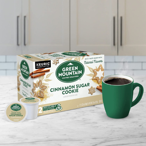 72-Count Green Mountain Coffee Roasters Cinnamon Sugar Cookie K-Cup Pods as low as $22.90 Shipped Free (Reg. $47.97) – 32¢/pod!