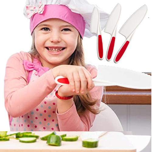 Set of 3 Kid-Safe Knives for Real Cooking $10.44 After Coupon (Reg. $14.91) – 3.4K+ FAB Ratings! – $3.48/Knife – 3 Sizes