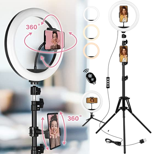 10 Inch Selfie Ring Light with Stand $7.94 After Coupon (Reg. $37.94) + Free Shipping – For Video Recording＆Live Streaming