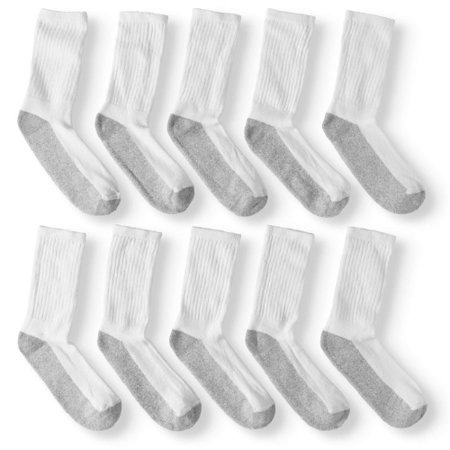 10-Pack Wonder Nation Boys Cushioned Crew Socks $6.97 (Reg. $15) – 68¢/Pair – 2 Colors