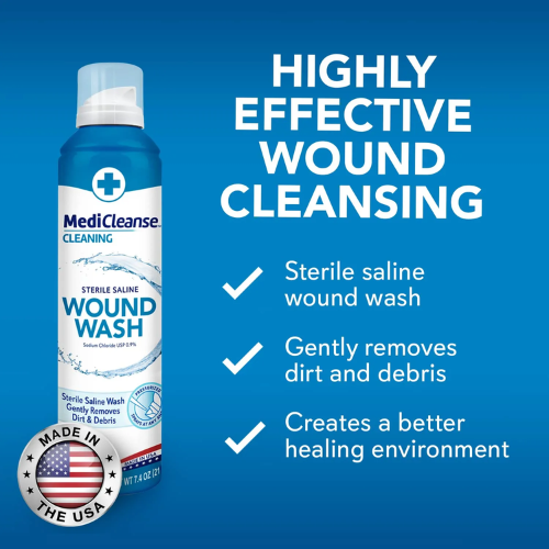 MediCleanse First Aid Sterile Saline Wound Wash, 7.4 Oz Spray $7.74 After Coupon (Reg. $10.34)