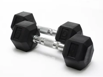 Set of Two Tru Grit Fitness 10lb Dumbbells only $10!