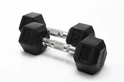 Set of Two Tru Grit Fitness 10lb Dumbbells only $10!