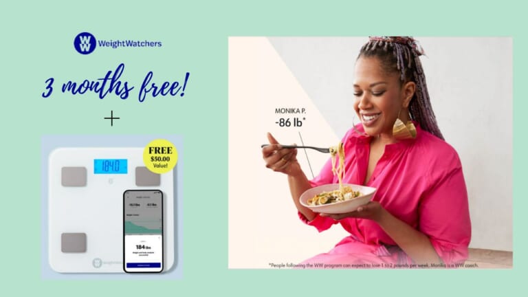 WeightWatchers | 3 Months Free + Free Bluetooth Scale