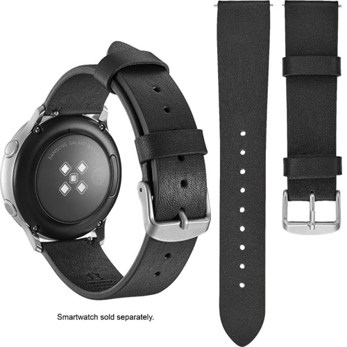 Platinum Leather Band for Samsung Galaxy Watch $7.99 (Reg. $40) – A Best Buy Brand!