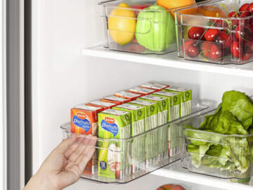 8-Pieces BPA Free Refrigerator Organizer Plastic Bins $20.99 After Coupon (Reg. $30.68) – $2.62/12.5″ Long Bin + FAB Ratings!