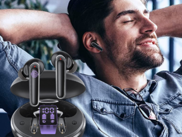 Wireless Bluetooth 5.1 Headphones $29.99 After Coupon (Reg. $39.99) + Free Shipping – FAB Ratings!