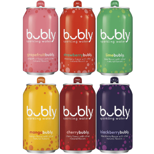 18-Count bubly Sparkling Water, 6 Flavor Variety Pack, 12 fl oz Cans as low as $8.96 After Coupon (Reg. $13.79) + Free Shipping – 50¢/Can – Zero Calories & Zero Sugar