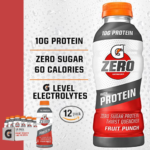 12-Pack Gatorade Zero With Protein, Fruit Punch, 16.9 Fl Oz as low as $13.29 After Coupon (Reg. $19) + Free Shipping – $1.11/Bottle