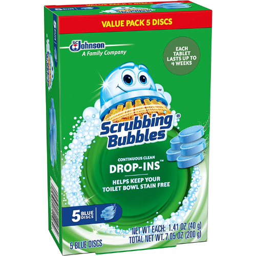 FOUR Boxes of 5-Count Scrubbing Bubbles Toilet Cleaner Tablets as low as $3.77 EACH After Coupon (Reg. $7.89) + Free Shipping! 75¢/Tablet + Buy 4, Save 5%