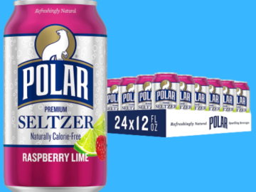 24-Pack Polar Seltzer Water Raspberry Lime as low as $7.80 Shipped Free (Reg. $9.84) – 33¢/ 12 Fl Oz Can! + MORE